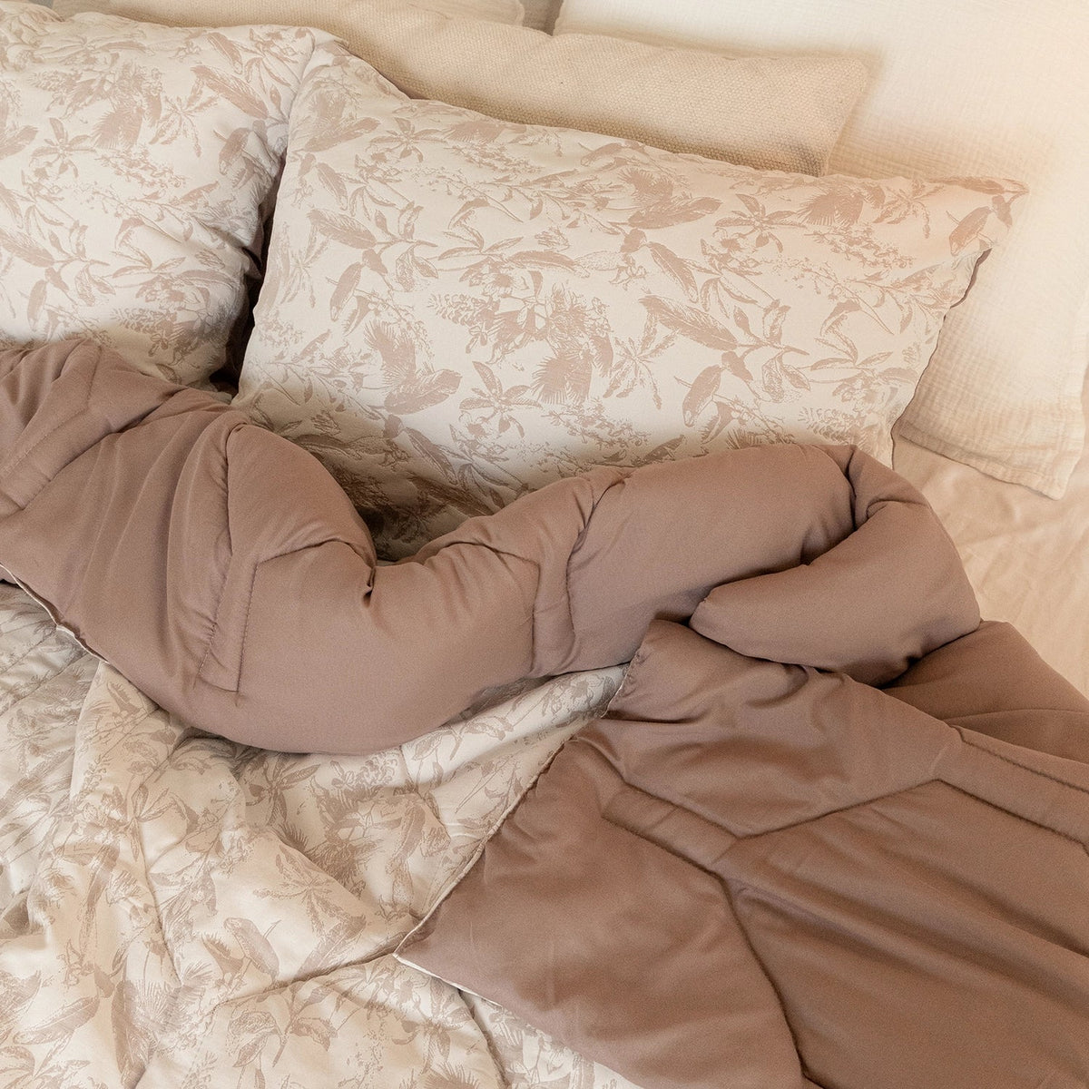 Wasbaar All Season Dekbed | Jacquard | Brown