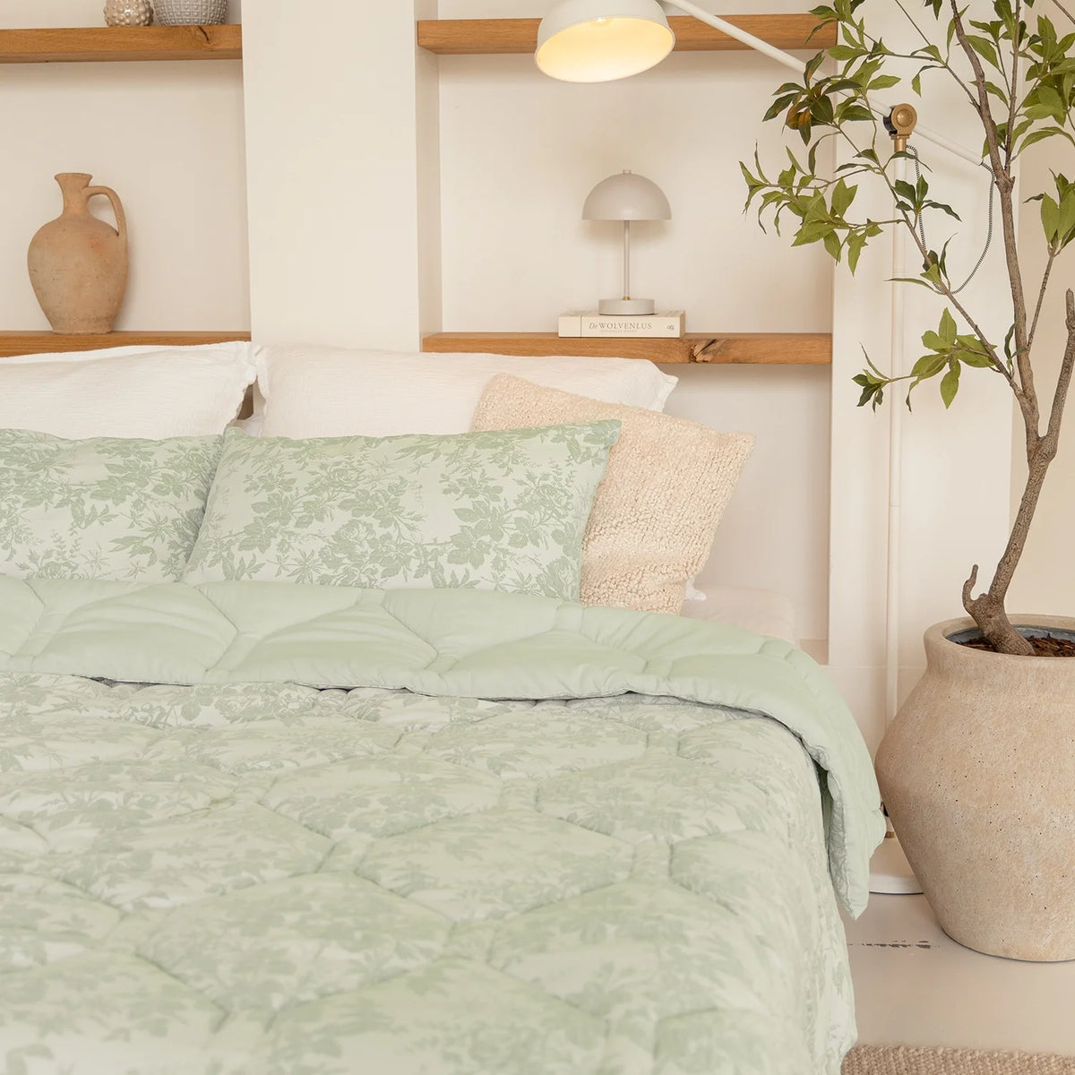 Wasbaar All Season Dekbed | Jacquard | Mint