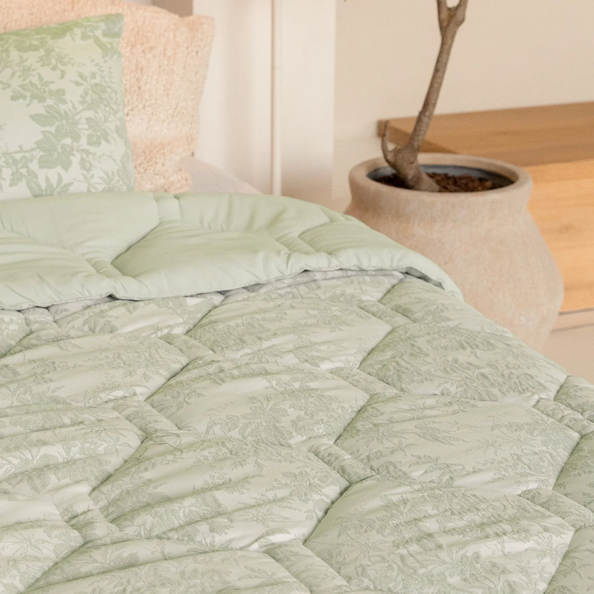 Wasbaar All Season Dekbed | Jacquard | Mint