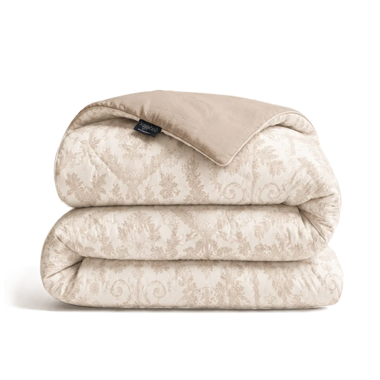 Wasbaar All Season Dekbed | Jacquard | Taupe