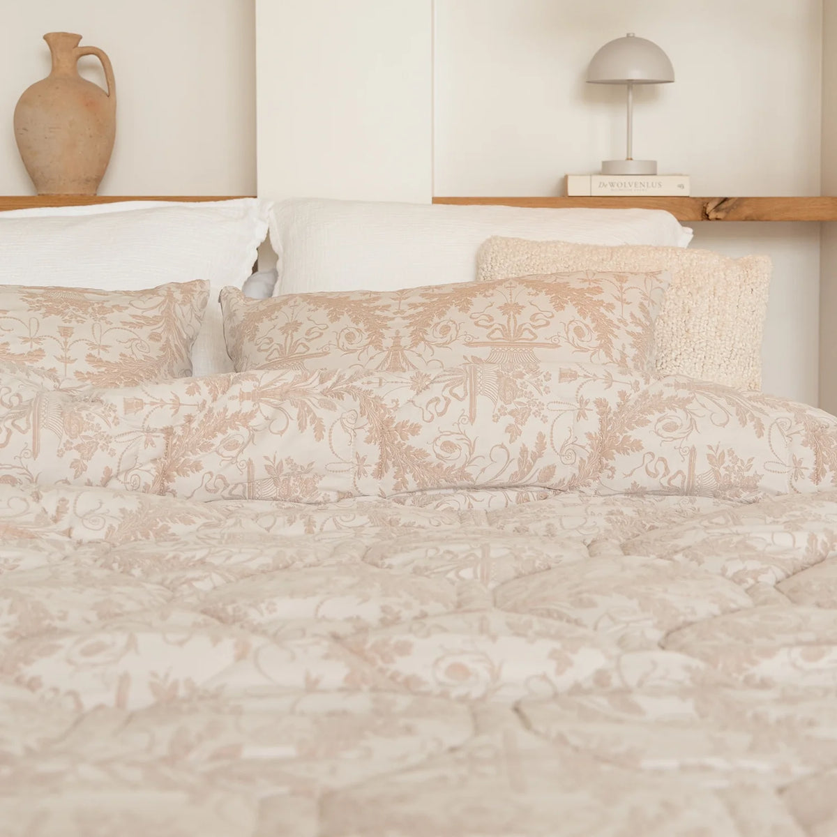 Wasbaar All Season Dekbed | Jacquard | Taupe