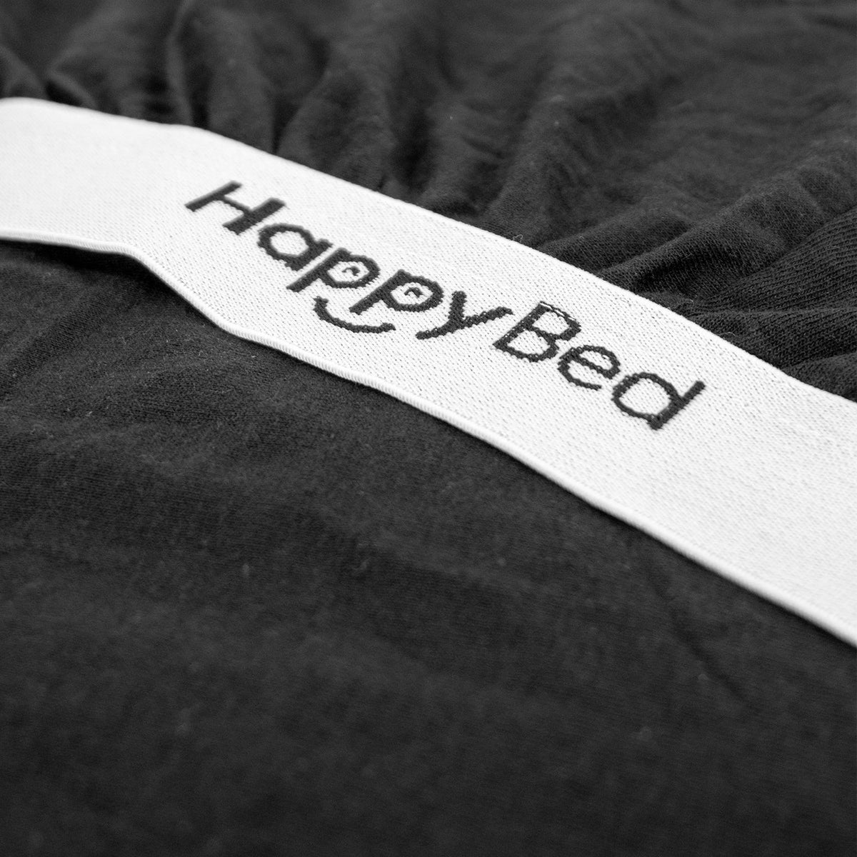 Thehappybed Hoeslaken | Katoen | Jersey Black