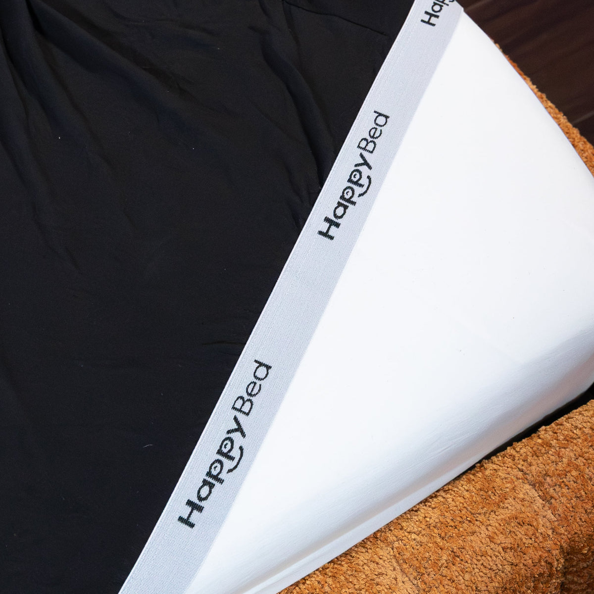 Thehappybed Hoeslaken | Katoen | Jersey Black