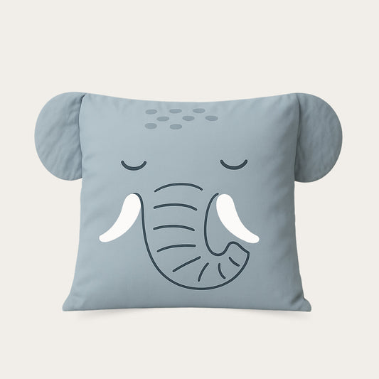 Thehappybed Kids Eddy Elephant katoenen kussensloop met olifantendesign 60x70cm