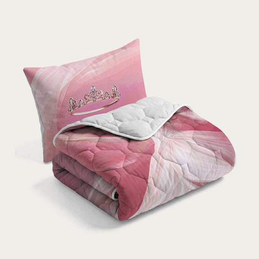 Thehappybed Kids dekbed Prinses met zachte microvezel en bijpassende kussensloop voor kinderbed