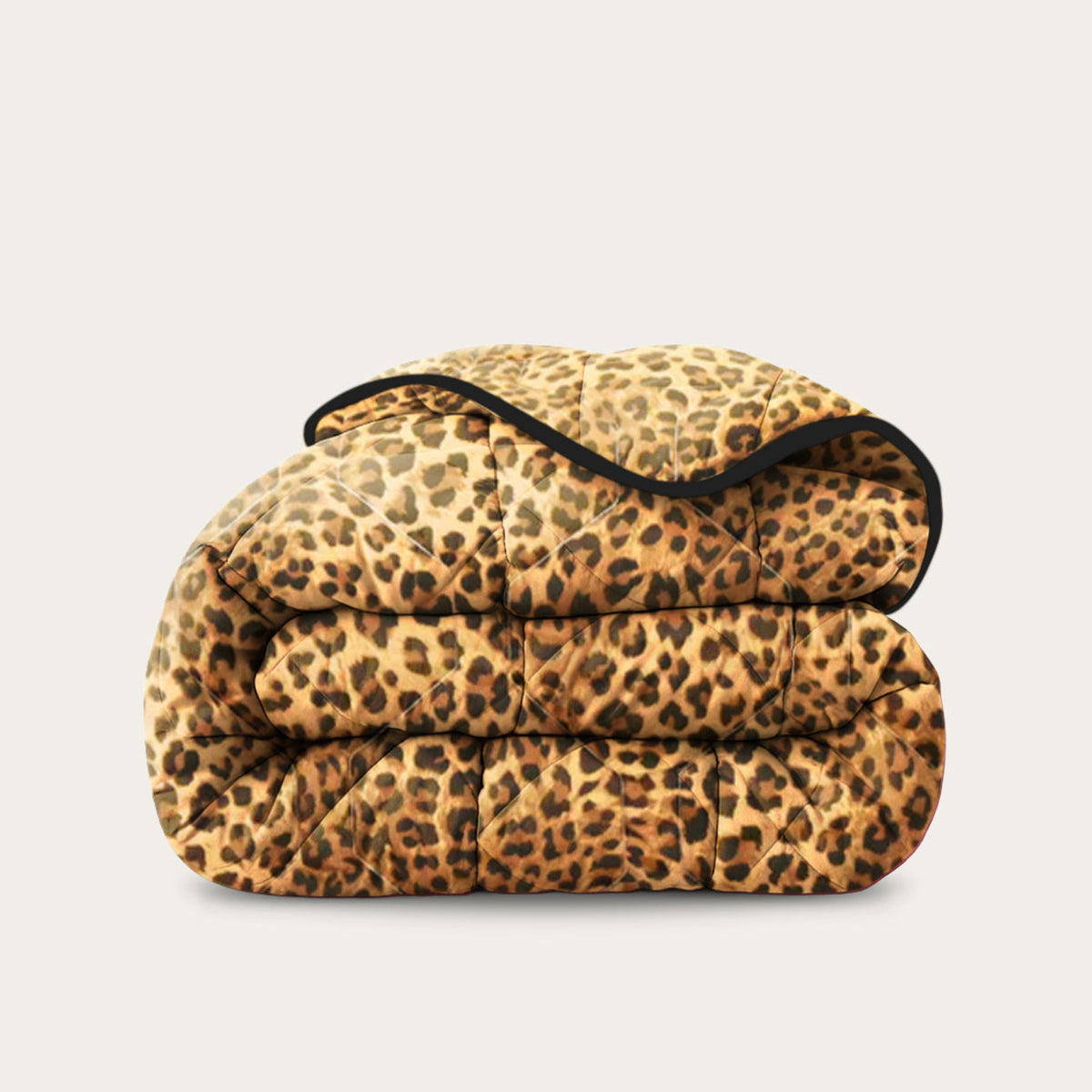 Thehappybed Panter dekbed met panterprint voor het hele jaar, hypoallergeen en sneldrogend, comfortabel en ademend