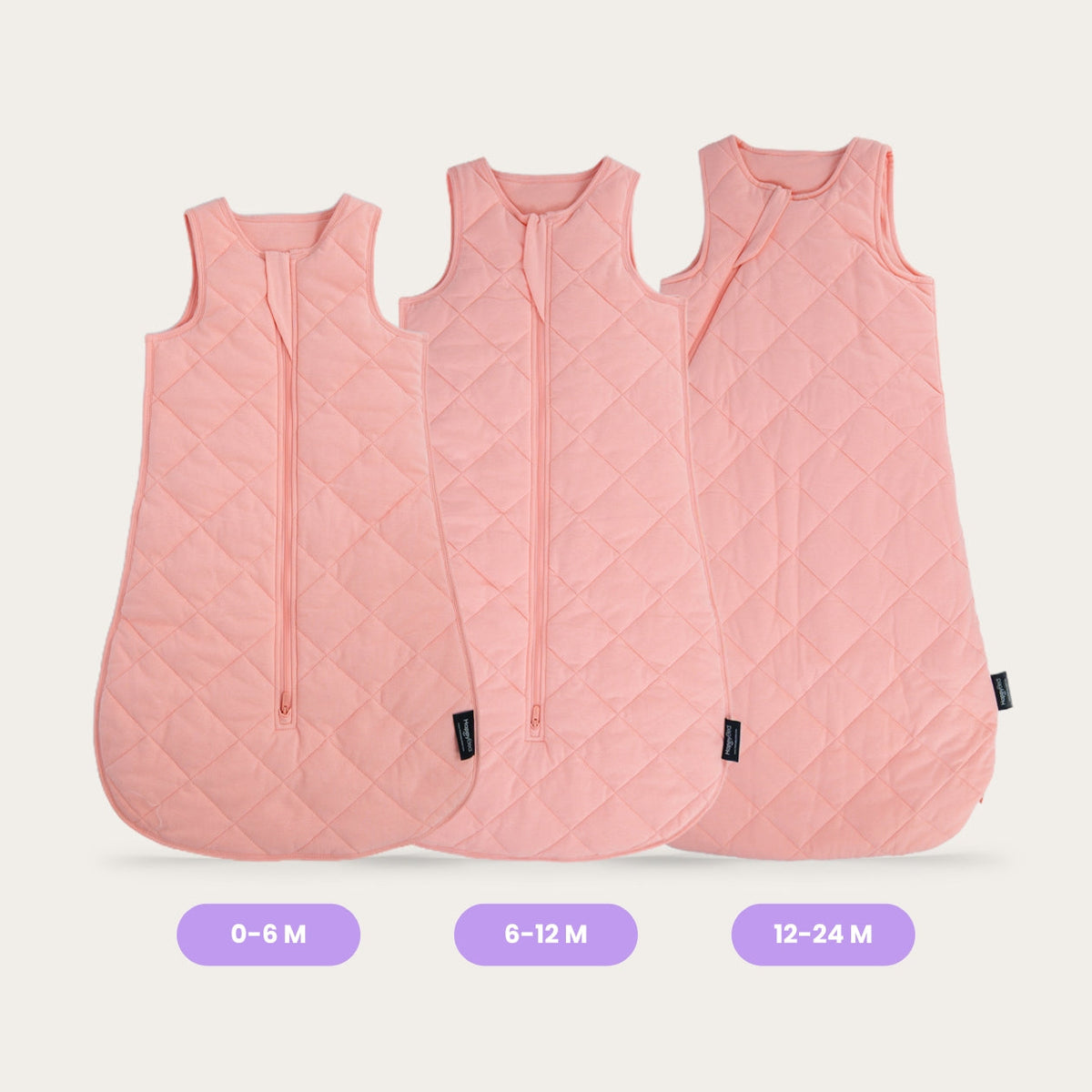 Thehappybed Verzwaarde babyslaapzak | Old Pink | TUV & SGS getest