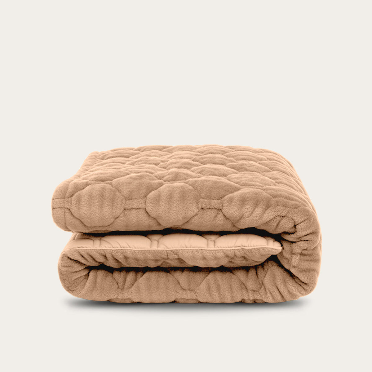 Thehappybed Dekbed Teddy Plush Taupe zacht en warm voor het hele jaar