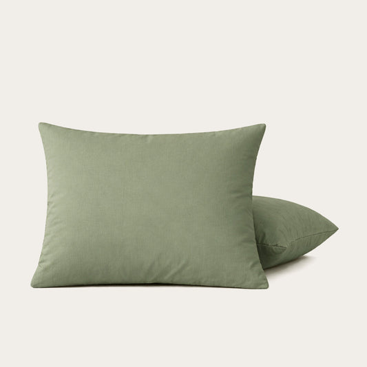Kussenslopen | Premium Percal | Sage Green | Set van 2