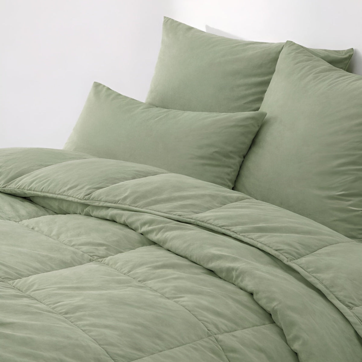Kussenslopen | Premium Percal | Sage Green | Set van 2