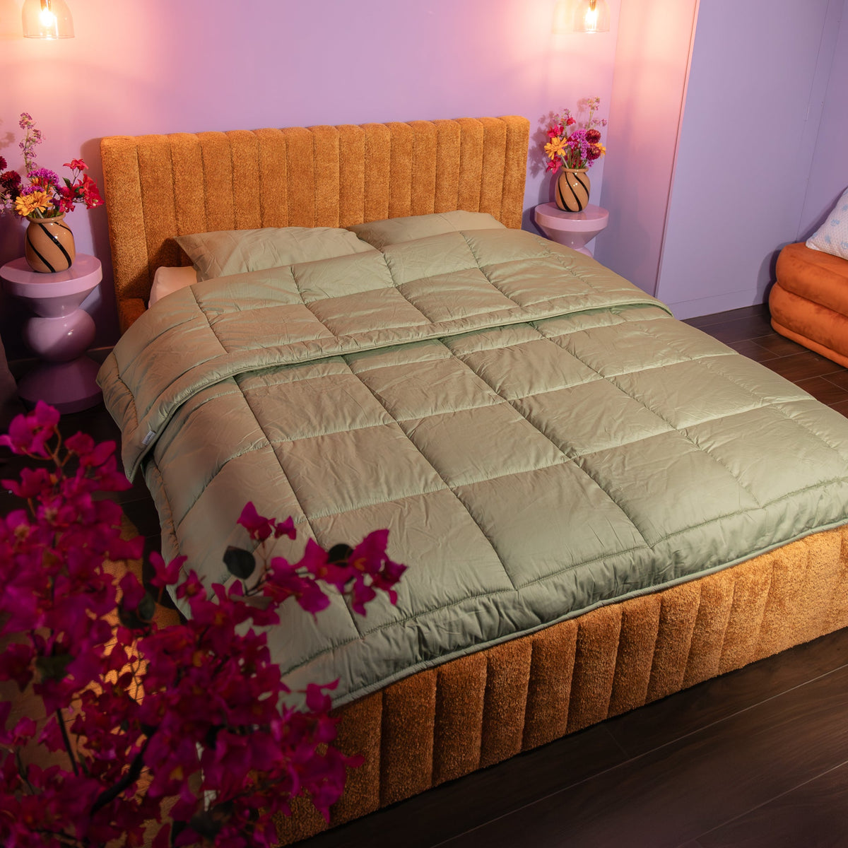 Wasbaar All Season Dekbed | Premium Percal | Sage Green