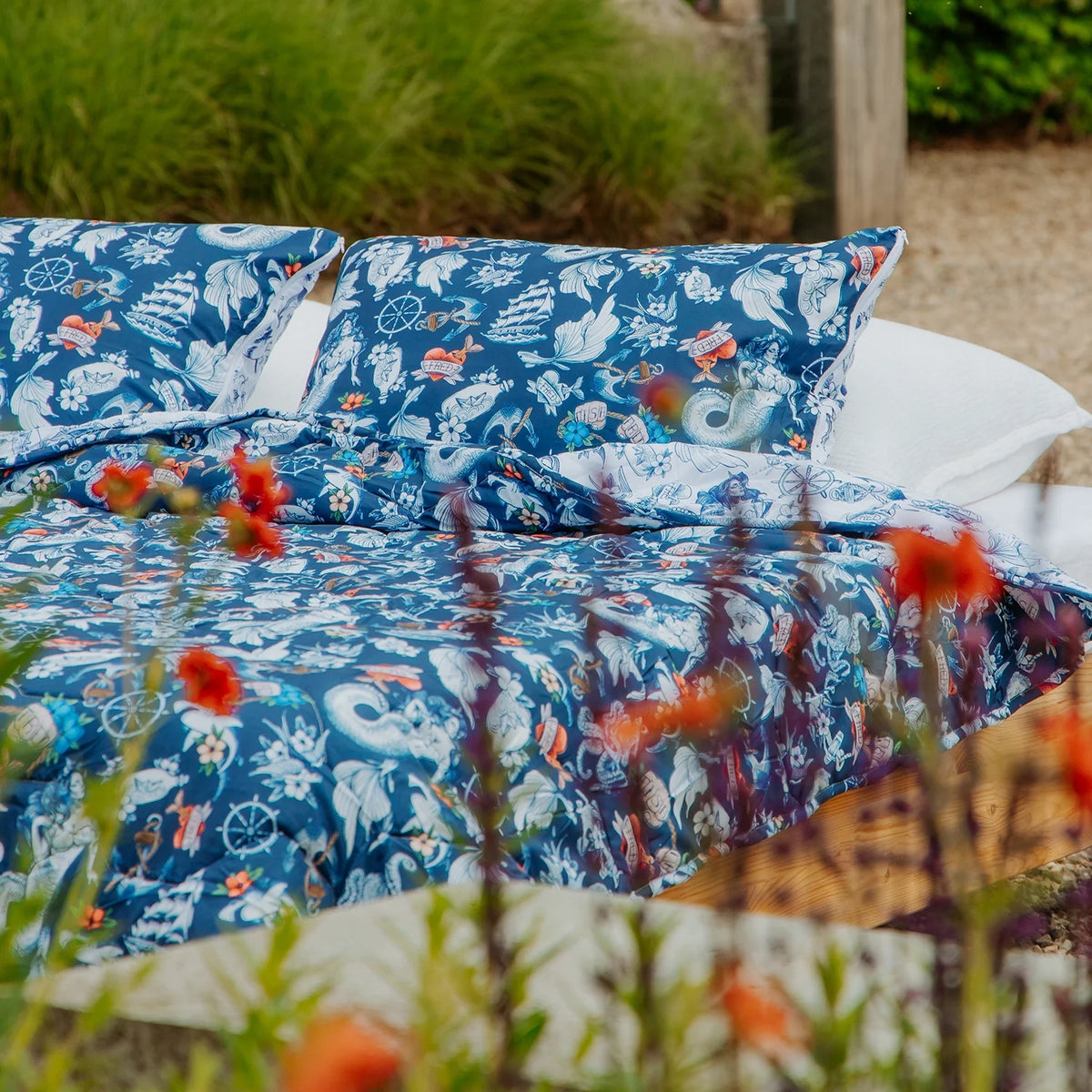 Kussenslopen | A Fish Named Fred & Thehappybed | Sea Paradise | Set van 2