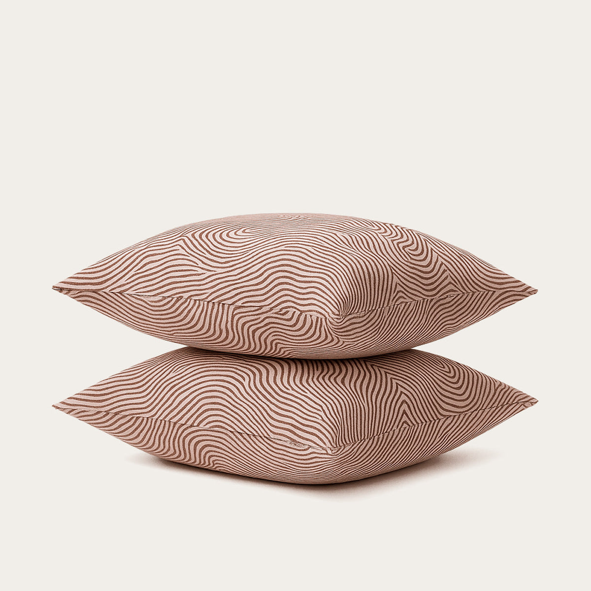 Thehappybed Sea of Lines microvezel kussenslopen set van 2 met rits, stijlvol en comfortabel