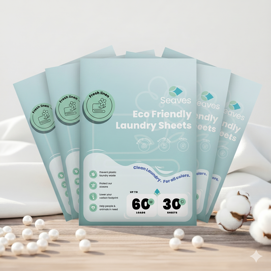 Seaves wasbundel | Fresh linen | 1 jaar wassen (5 stuks)