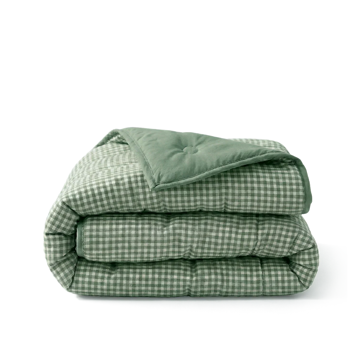 Wasbaar All Season Dekbed | Seersucker | Green Moss
