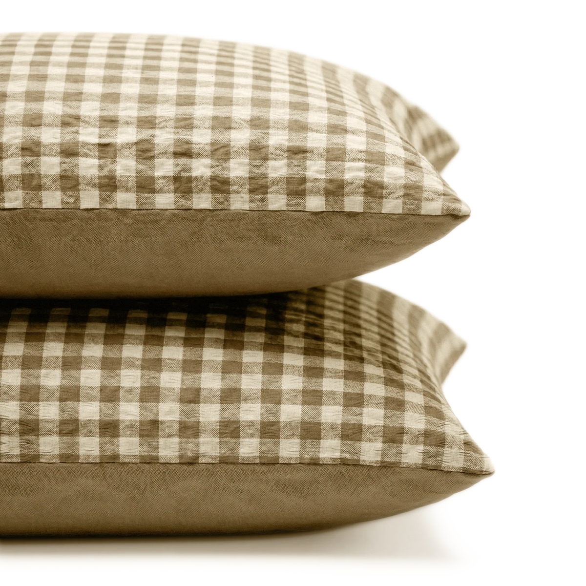 Kussenslopen | Seersucker | Mocha | Set van 2