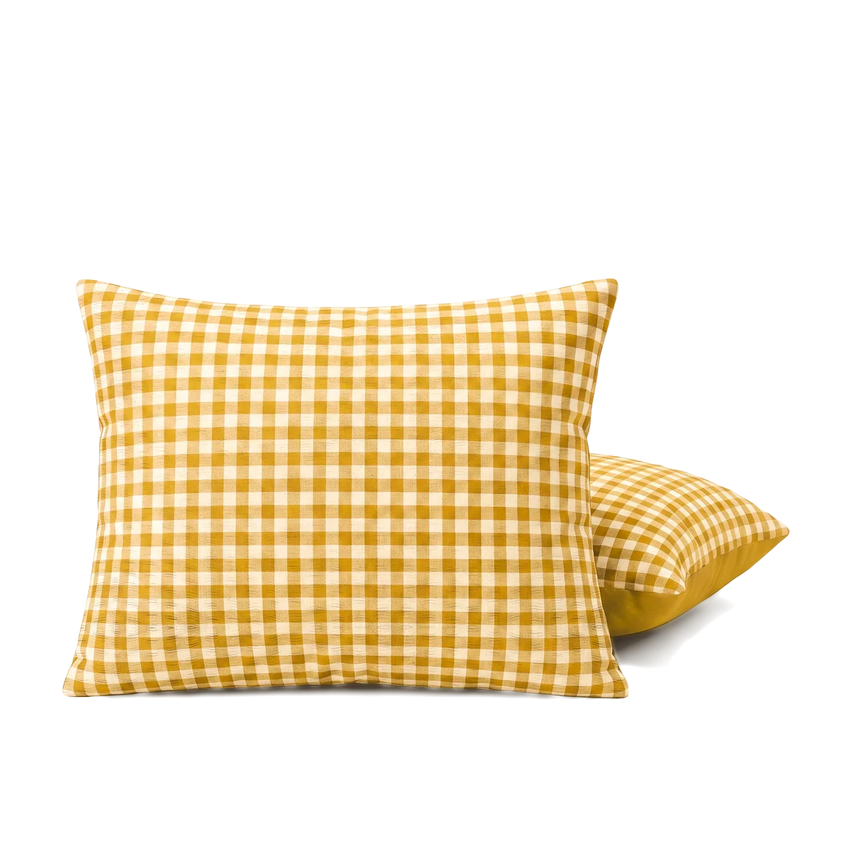 Kussenslopen | Seersucker | Ochre | Set van 2