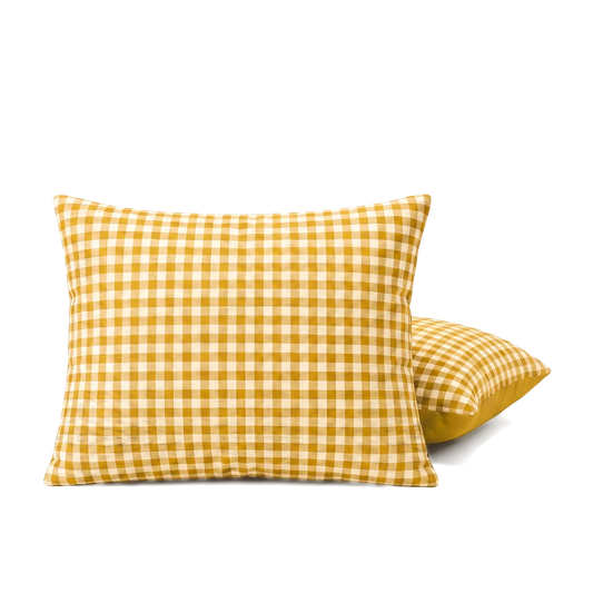Kussenslopen | Seersucker | Ochre | Set van 2