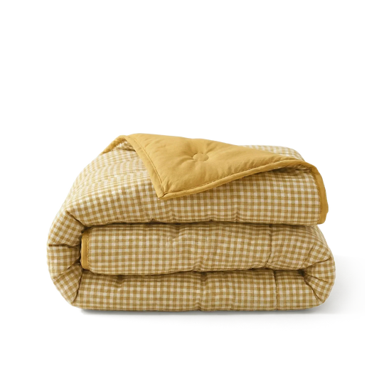 Wasbaar All Season Dekbed | Seersucker | Ochre