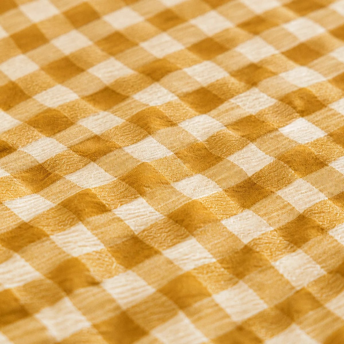 Wasbaar All Season Dekbed | Seersucker | Ochre