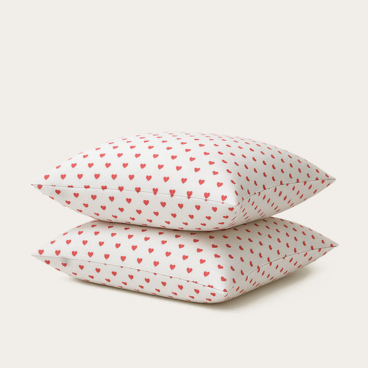 Thehappybed Kussensloop | Sweethearts | Set van 2 | 100% Katoen