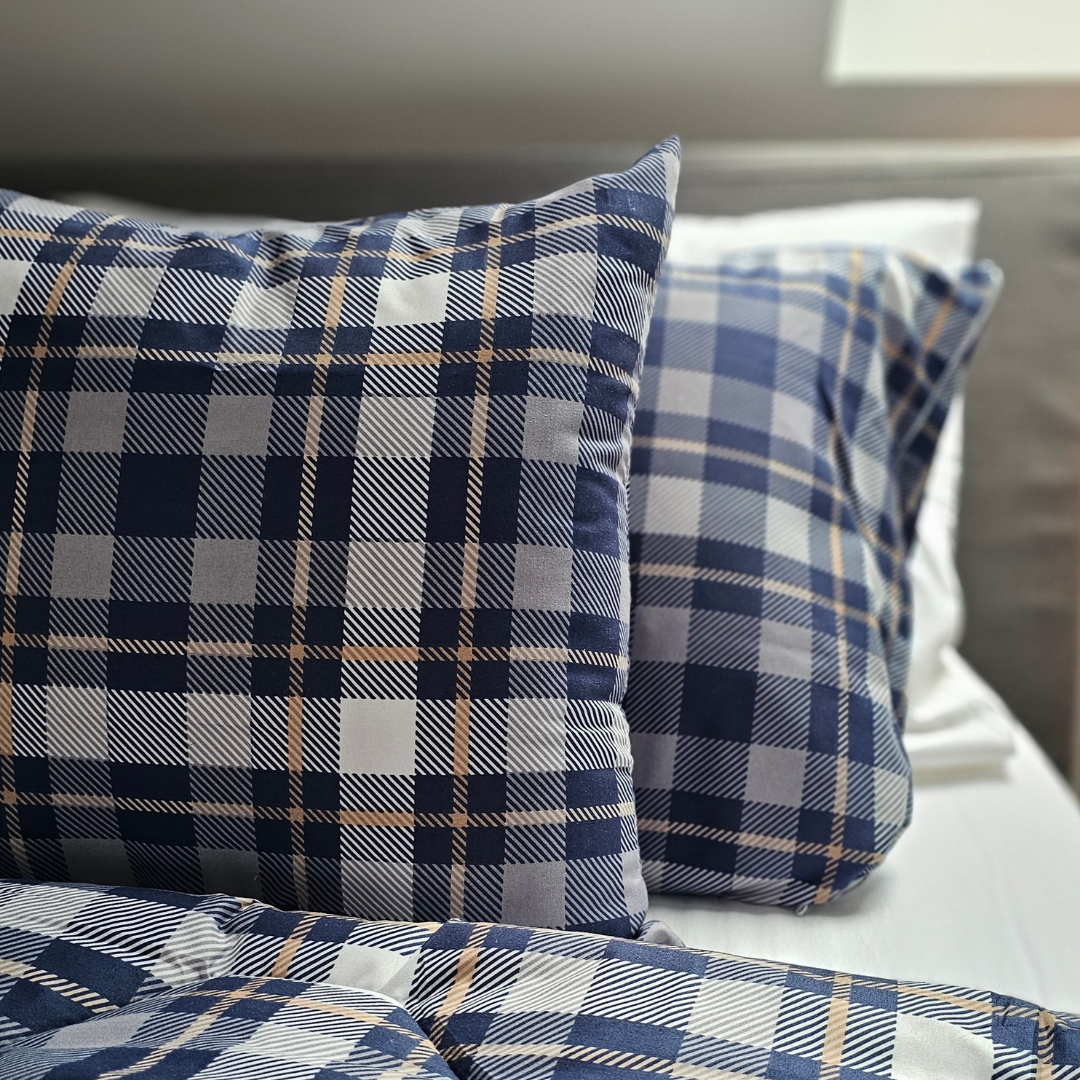 Thehappybed Sierkussensloop | Tartan | Set van 2