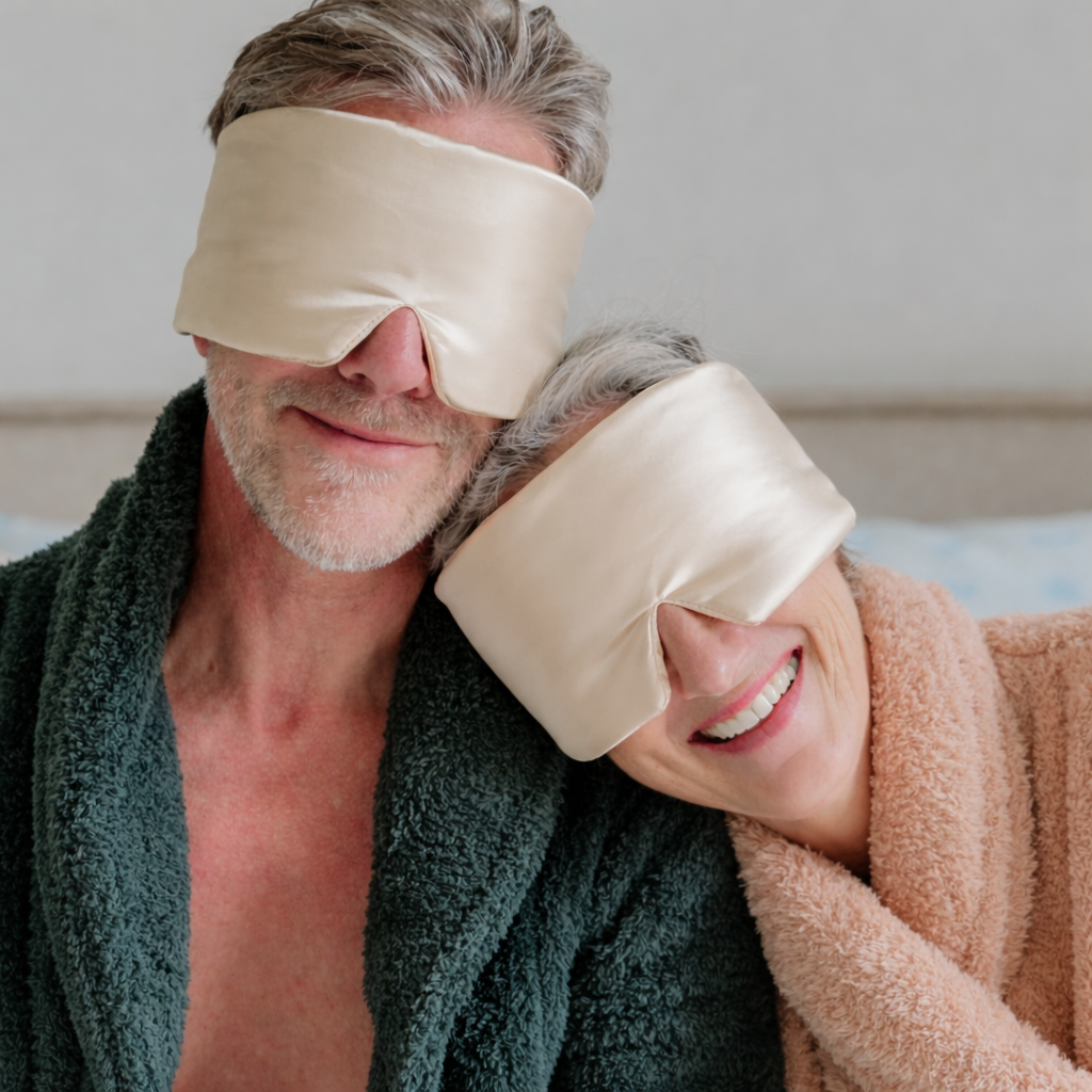 Slaapmasker | Champagne | Set van 2