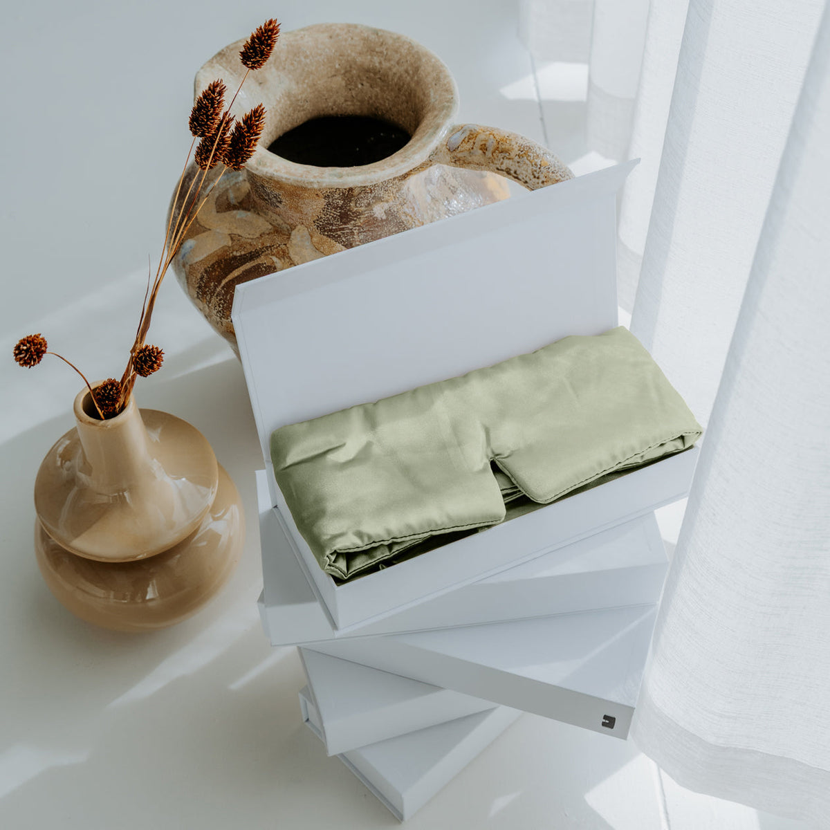 Slaapmasker | Olive | Set van 2