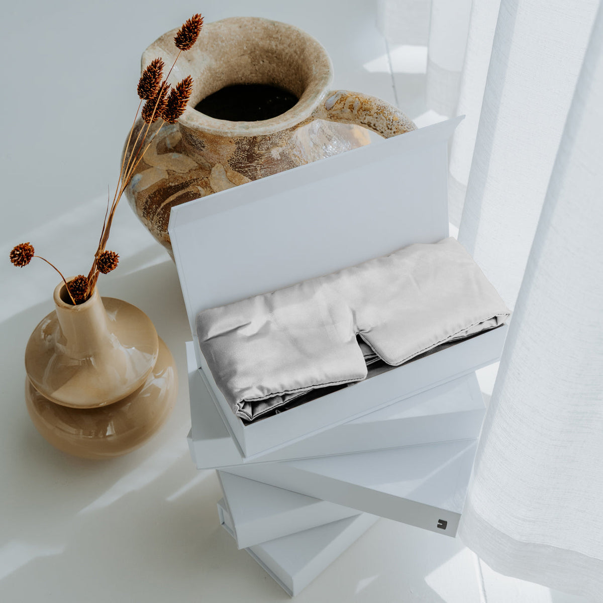 Slaapmasker | Pearl Grey | Set van 2