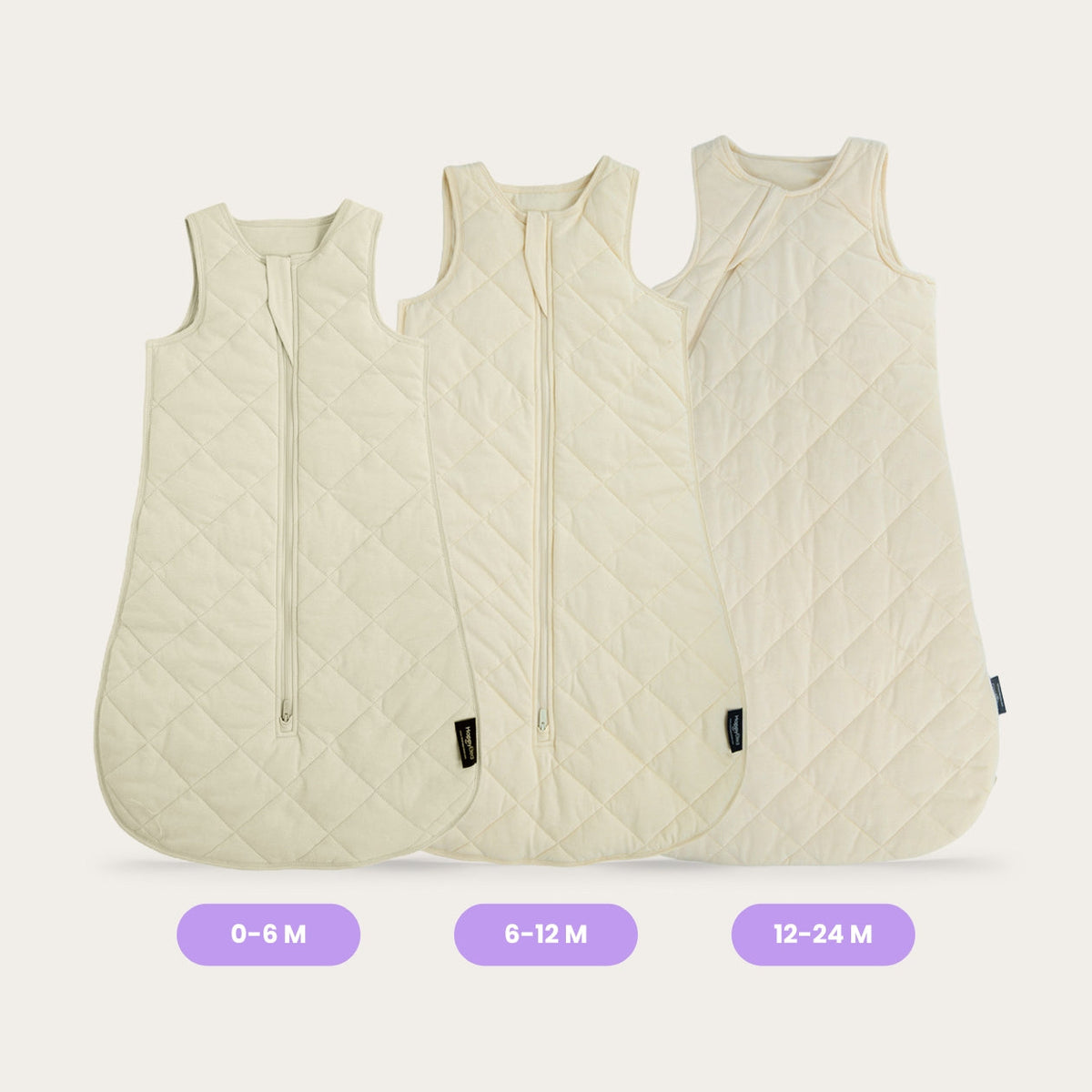 Thehappybed Verzwaarde babyslaapzak | Taupe | TUV & SGS getest