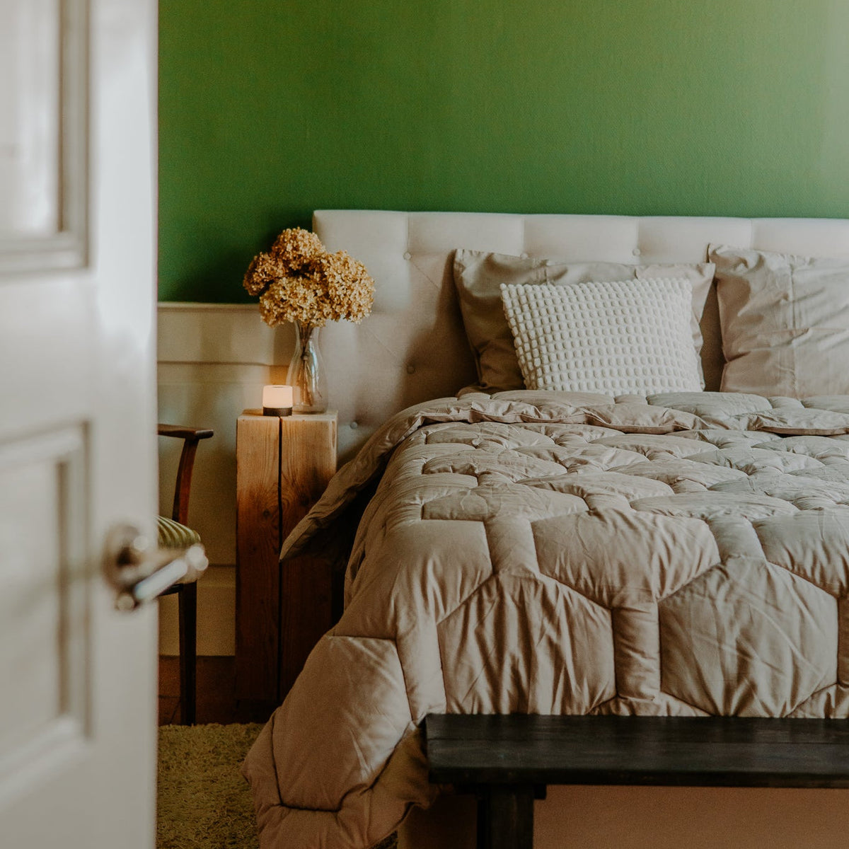 Wasbaar All Season Dekbed | Katoen Satijn | Taupe