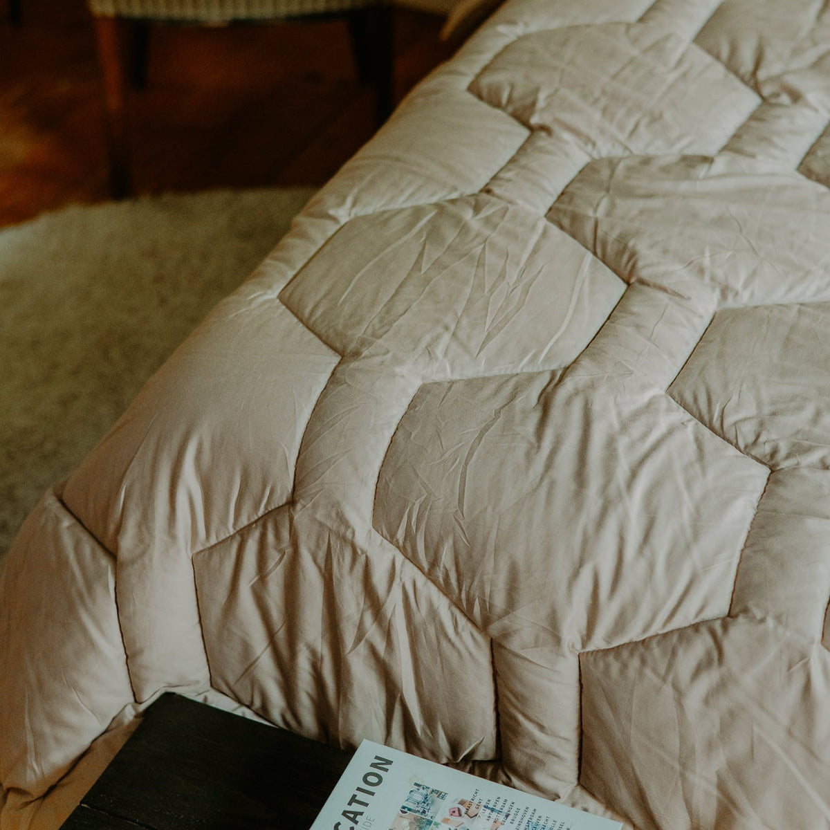 Wasbaar All Season Dekbed | Katoen Satijn | Taupe