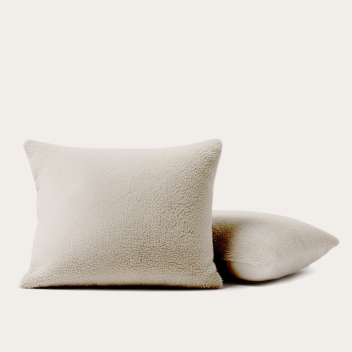 Kussenslopen | Teddy Wave | Taupe | Set van 2