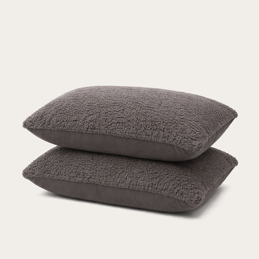 Kussenslopen | Teddy | Anthracite | Set van 2