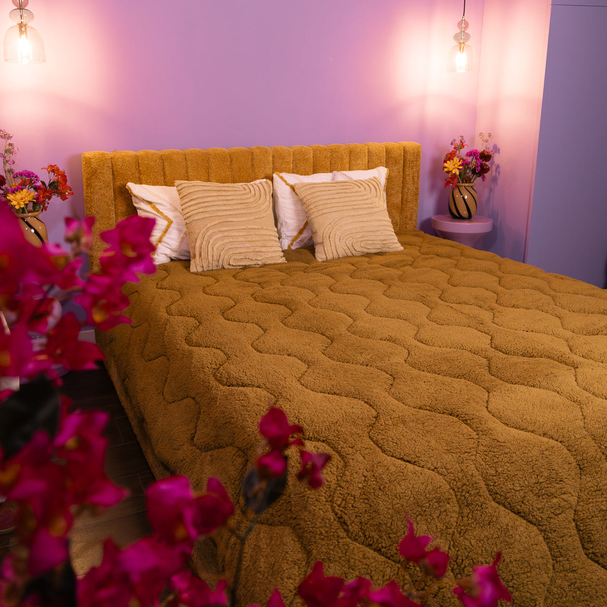 Wasbaar All Season Dekbed | Teddy | Bronze Brown