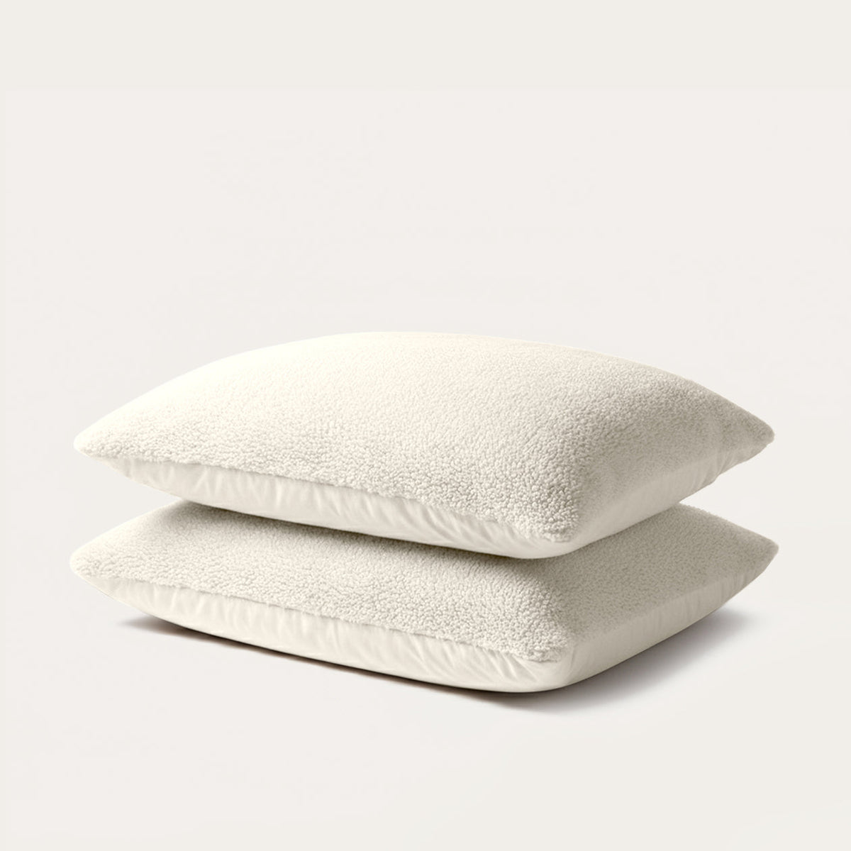 Kussenslopen | Teddy Wave | Cream White | Set van 2