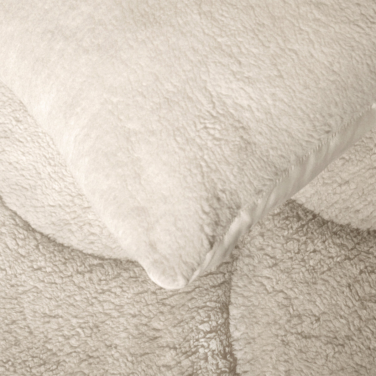 Kussenslopen | Teddy Wave | Cream White | Set van 2