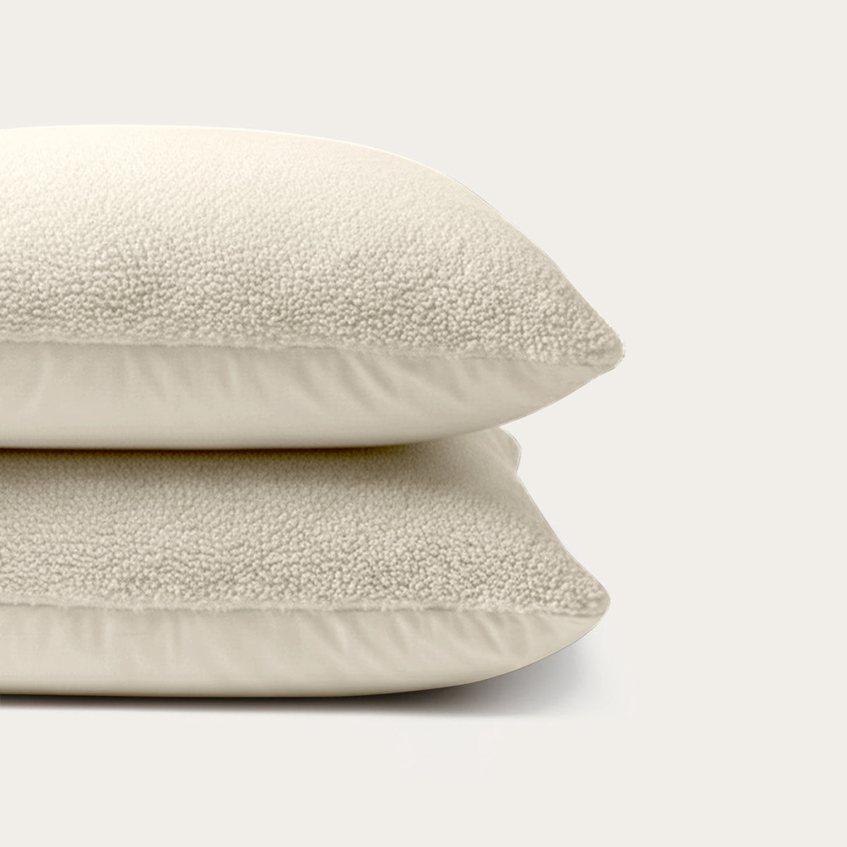 Kussenslopen | Teddy Wave | Cream White | Set van 2