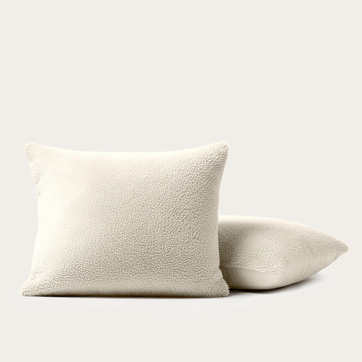 Kussenslopen | Teddy Wave | Cream White | Set van 2