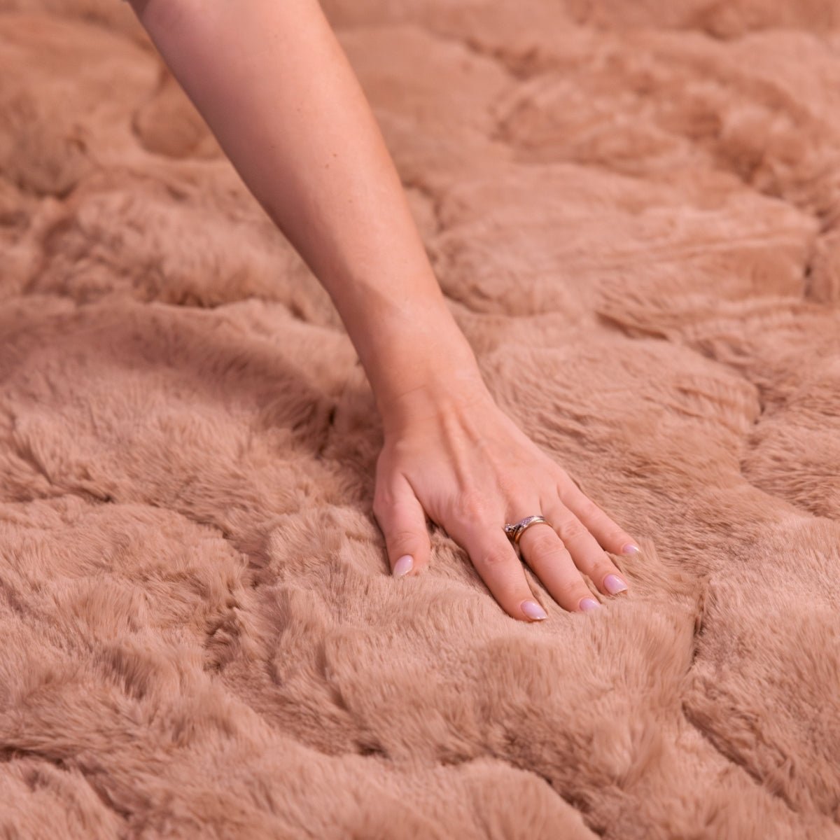 Wasbaar All Season Dekbed | Teddy Plush | Taupe