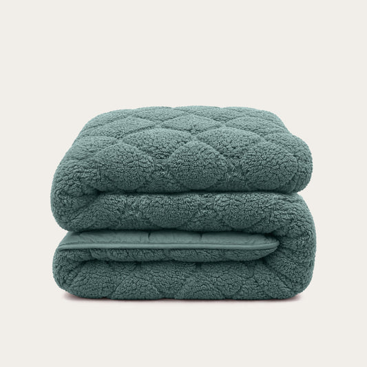 Wasbaar All Season Dekbed | Teddy | Sagebrush Green