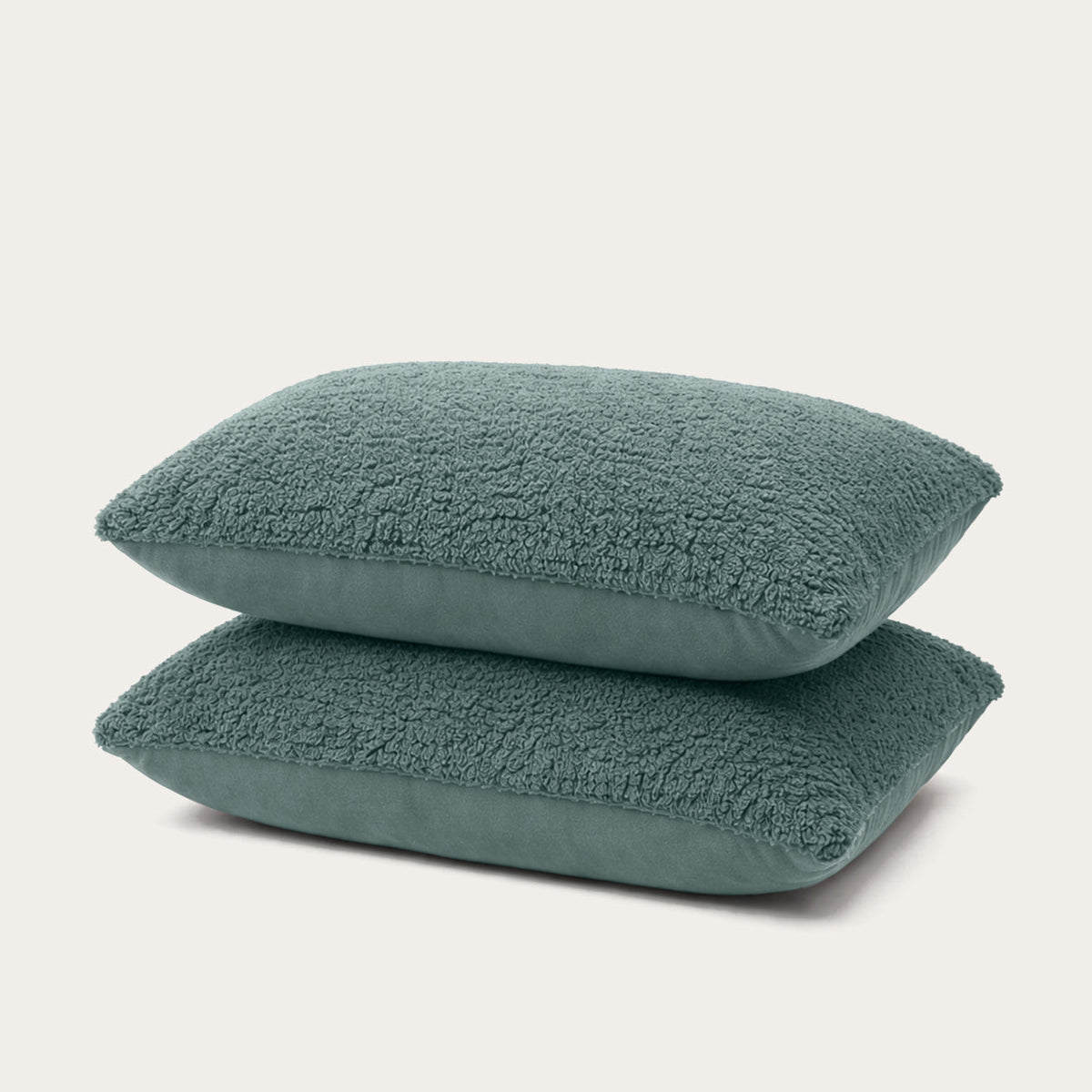 Kussenslopen | Teddy | Sagebrush Green | Set van 2