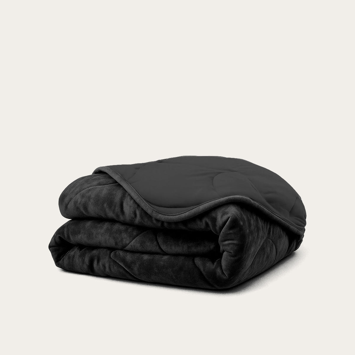 Wasbaar All Season Dekbed | Teddy Velvet | Black