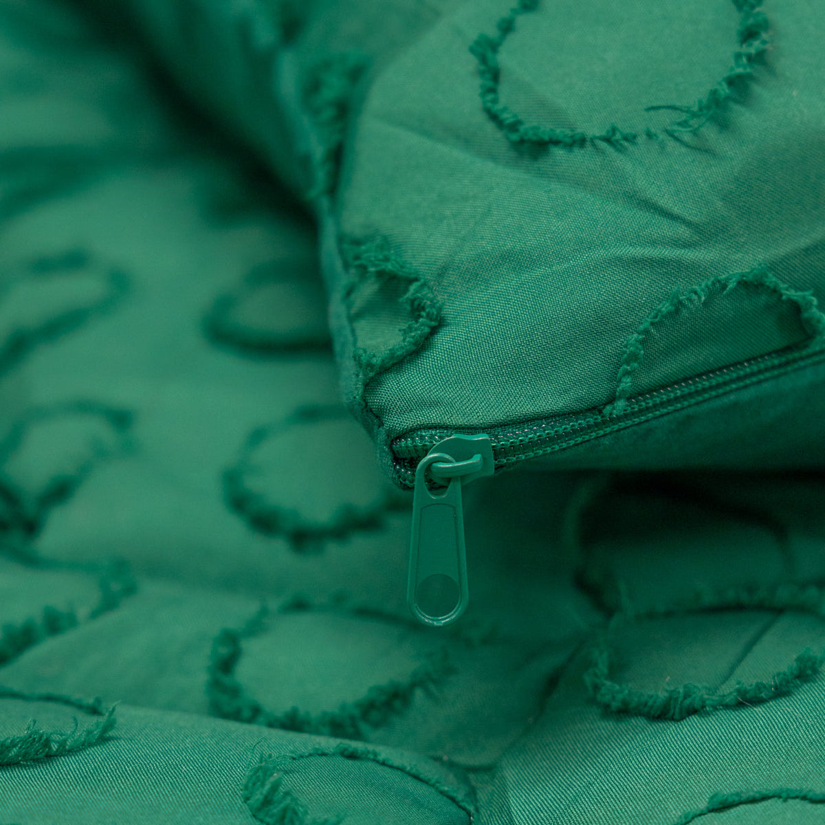 Kussenslopen | Tufted | Emerald Green | Set van 2