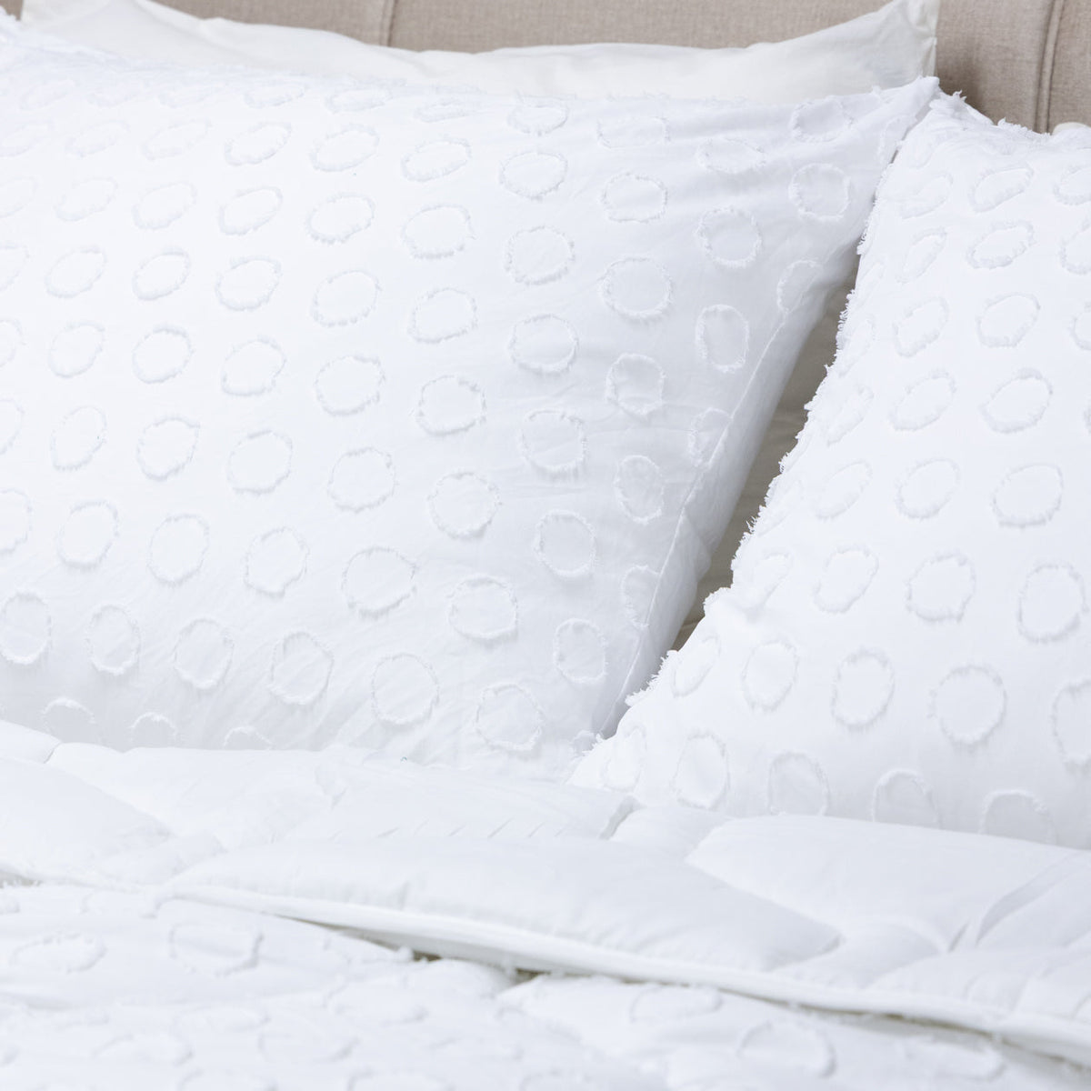 Kussenslopen | Tufted | Frosty White | Set van 2