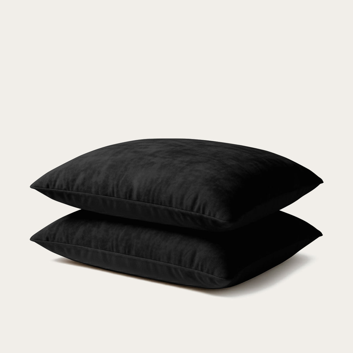 Kussenslopen | Teddy Velvet | Black | Set van 2