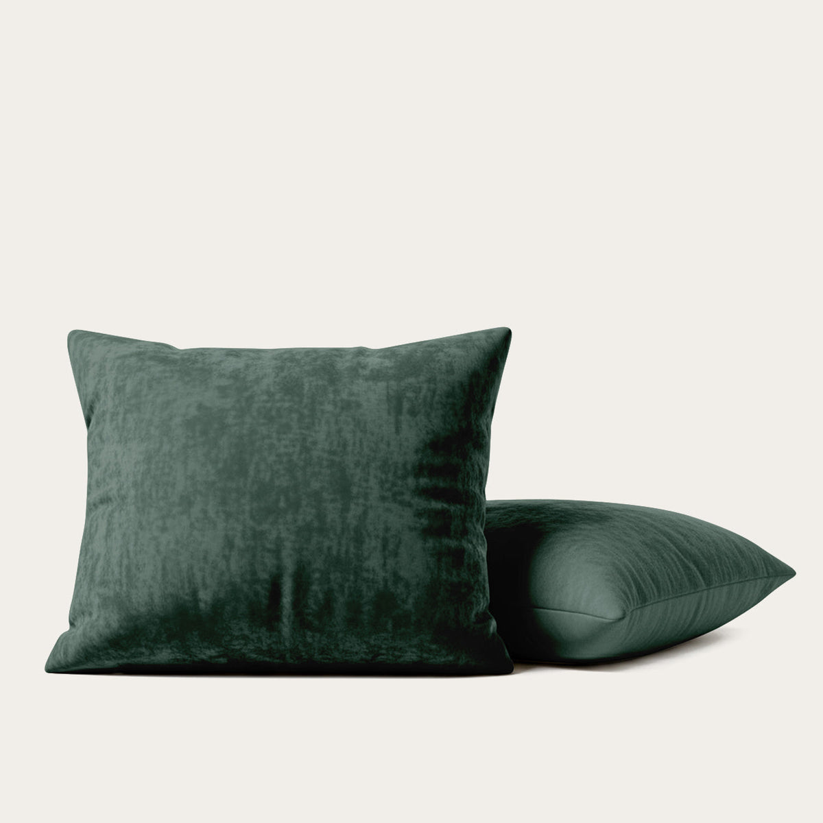 Kussenslopen | Teddy Velvet | Dark Green | Set van 2