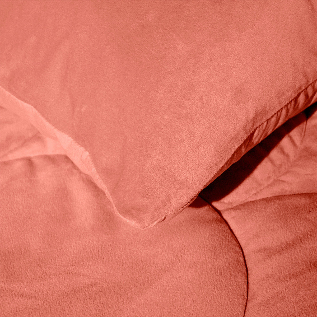 Kussenslopen | Teddy Velvet | Old Pink | Set van 2