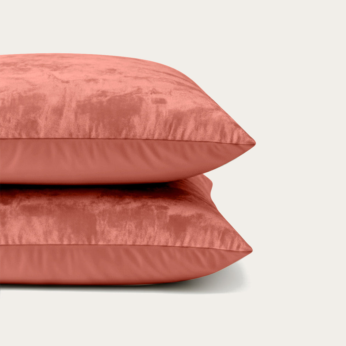 Kussenslopen | Teddy Velvet | Old Pink | Set van 2