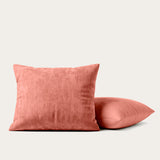 Kussenslopen | Teddy Velvet | Old Pink | Set van 2